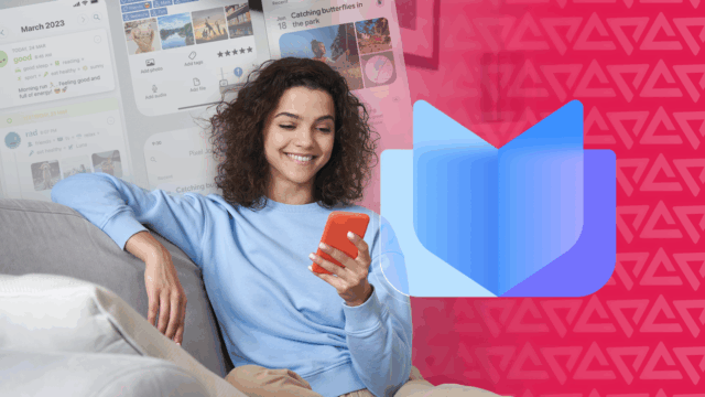 tags de aplicativo de diário de pixels