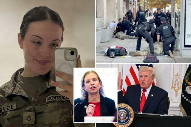 O deputado Wasserman Schultz diz que Trump deveria se culpar por colocar a Guarda Nacional em perigo com a repressão em DC
