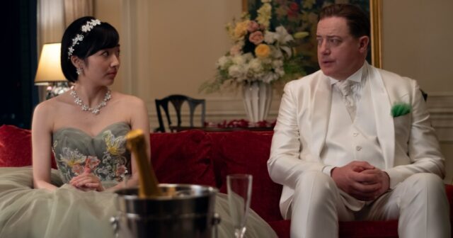 Misato Morita e Brendan Fraser em 