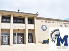 O distrito escolar de Long Island ignorou os avisos sobre as ‘tendências sexuais prejudiciais’ do zelador antes de ele supostamente apalpar um aluno no banheiro: processo Entrada e fachada do Colégio Massapequa.