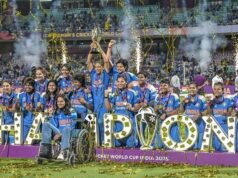 O governo de Maharashtra anuncia prêmio em dinheiro para Smriti, Jemimah, Radha e o técnico Muzumdar após a vitória na Copa do Mundo O governo de Maharashtra anuncia prêmio em dinheiro para Smriti, Jemimah, Radha e o técnico Muzumdar após a vitória na Copa do Mundo