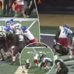 O impressionante touchdown de 'Thicc Six' do atacante de 320 libras se torna viral