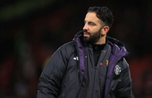 As piores derrotas de Ruben Amorim como treinador do Manchester United, incluindo goleada por 3-0 – Opinião Matthijs de Ligt e Luke Shaw do Manchester United durante a partida da Premier League entre Manchester United e Everton em Old Trafford em 24 de novembro de 2025