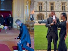 O lendário jogador de futebol inglês David Beckham é nomeado cavaleiro pelo rei Carlos III O lendário jogador de futebol inglês David Beckham é nomeado cavaleiro pelo rei Carlos III