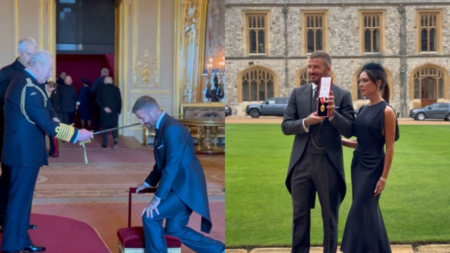 O lendário jogador de futebol inglês David Beckham é nomeado cavaleiro pelo rei Carlos III
