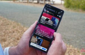 O melhor navegador Android do qual você nunca ouviu falar Uma tela de smartphone com um navegador aberto, o mascote do Android e alguns logotipos de navegador diferentes ao redor.