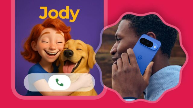 Cartão telefônico em um telefone Android