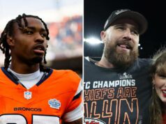 O nome do jogador do Broncos cita Taylor Swift enquanto Travis Kelce fala mal Taylor Swift recebe gritos durante entrevista pós-jogo com Travis