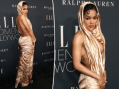 O ousado vestido Elle Women in Hollywood de Teyana Taylor é basicamente um capuz preso a uma saia O ousado vestido Elle Women in Hollywood de Teyana Taylor é basicamente um capuz preso a uma saia