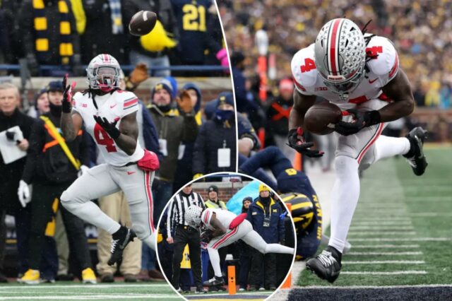 O polêmico touchdown do estado de Ohio na vitória contra Michigan causa agitação nas redes sociais
