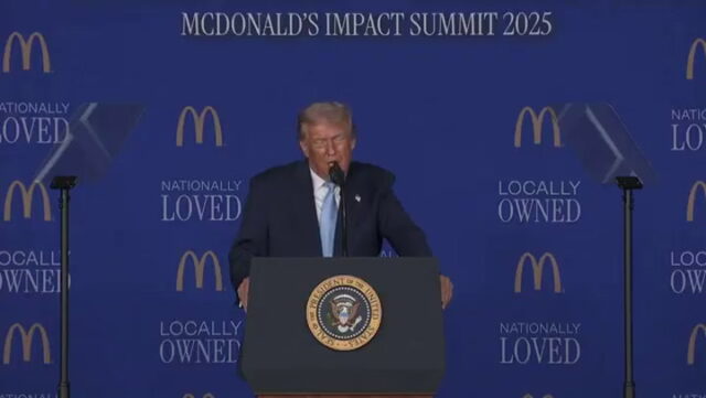 O presidente escolheu uma cimeira do McDonald's para reformular a Yahoo news home