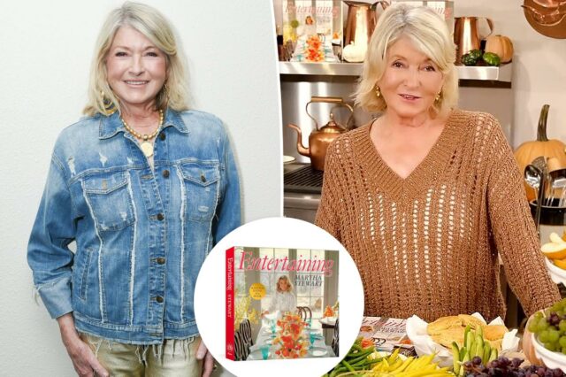 O primeiro livro de Martha Stewart, 'Entertaining', está de volta O livro de Martha Stewart
