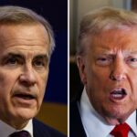 O primeiro-ministro do Canadá, Mark Carney, pede desculpas a Donald Trump pelo anúncio de TV