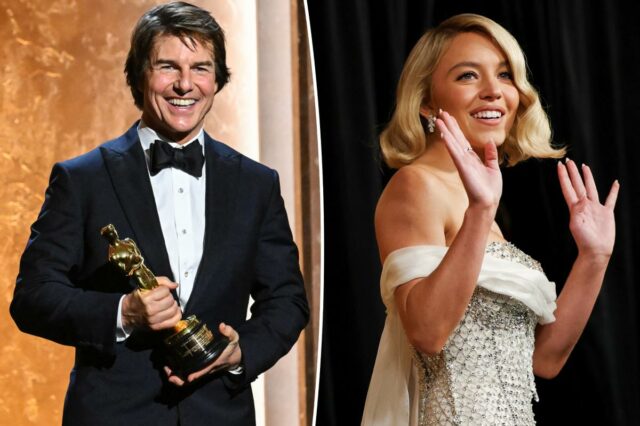O que Sydney Sweeney e Tom Cruise falaram durante o Governor Awards: leitor labial

