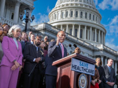 O que poderia ter acontecido se os democratas não cedessem à paralisação? Desenho animado de David Horsey