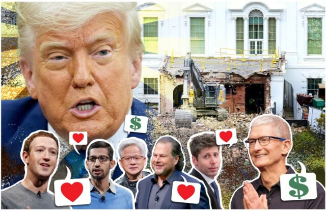 O relacionamento confortável das empresas de tecnologia do Vale do Silício com Trump se aprofunda e dá frutos
