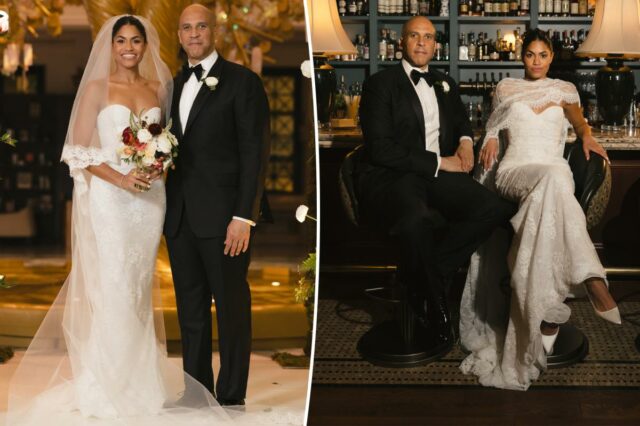 O senador de NJ Cory Booker, 56, se casa com Alexis Lewis, 38, após noivado de 3 meses
