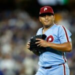 Philadelphia Phillies lança um arremesso na quarta entrada contra o Philadelphia Phillies no Citizens Bank Park, terça-feira, 9 de setembro de 2025, em Queens, NY.