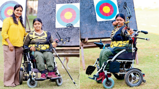 Onde há uma roda há um alvo! Adolescente Malad almeja Onde há uma roda há um alvo! Adolescente Malad almeja as Paraolimpíadas