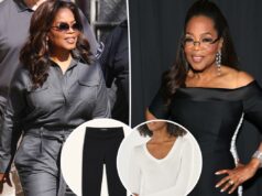 Oprah usou esses corredores ‘todos os dias’ no verão passado: ‘100% vivem neles’ Uma mulher vestindo uma camisa preta de mangas compridas e calça jogger preta.
