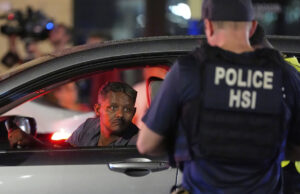 Os capangas da Segurança Interna de Trump estão combatendo os crimes errados Desenho animado de Mike Luckovich