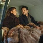 Felicity Jones como Gladys e Joel Edgerton como Robert Grainier em Train Dreams