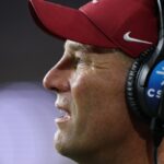 College football head coach Kalen Deboer of the Alabama Crimson Tide