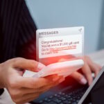 Exemplo de mensagem de texto fraudulenta do Guardio.