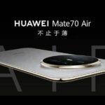 Outro concorrente do iPhone Air pousa – o Huawei Mate 70 Air (mostrado)