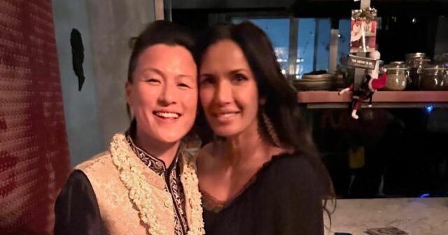 Padma Lakshmi chamou a chef Melissa King de 'Plus One' Padma Lakshmi chamou a chef Melissa King dela mais um antes do traje conjunto