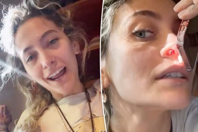 Paris Jackson mostra septo perfurado causado por anos de uso de drogas: 'É daí que você pensa que vem'
