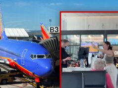 Passageiro da Southwest Airlines sofre colapso após voo com overbooking sudoeste-airliines-getty-TikTok-@unacceptabletay-composite-1-