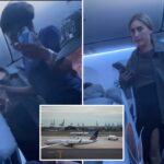 Passageiro irado deu início ao voo da United Airlines em Newark depois de xingar o comissário: 'F-king c-ts'