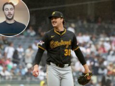 Paul Skenes ‘frustrado’ com os rumores dos Yankees enquanto as especulações giram sobre o futuro dos piratas O arremessador do Pittsburgh Pirates, Paul Skenes, sorrindo no monte.