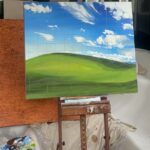 Rachael Egan estava se mudando para casa em Erskineville na tarde de terça-feira, quando percebeu que a peça central de sua primeira exposição individual havia desaparecido da calçada.