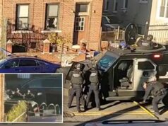 Policial da polícia de Nova York ferido no rosto durante confronto com suspeito de homicídio armado com espingarda: fontes A polícia barricou um apartamento no Brooklyn com um veículo blindado depois que tiros foram disparados.