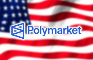 Polymarket obtém aprovação CFTC, abrindo caminho regulamentado para retorno do mercado dos EUA Polymarket abre 'teste beta' para reentrar nos EUA, pois tem como alvo as apostas esportivas. Logotipo da Polymarket no topo da bandeira dos EUA