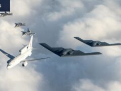 Por dentro da noite secreta do avião espião australiano sobre a Europa Uma aeronave E-7A Wedgetail na RAAF Williamtown.