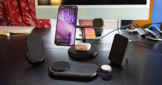 Prática com os mais recentes suportes de carregamento MagSafe da Belkin, bancos de energia e muito mais
