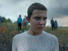 Prévia da 5ª temporada de ‘Stranger Things’: Onde paramos no final da 4ª temporada? STRANGER THINGS. (L to R) Natalia Dyer as Nancy Wheeler, Charlie Heaton as Jonathan Byers, Finn Wolfhard as Mike Wheeler, Noah Schnapp as Will Byers, Millie Bobby Brown as Eleven, David Harbour as Jim Hopper, and Winona Ryder as Joyce Byers in STRANGER THINGS. Cr. Courtesy of Netflix © 2022