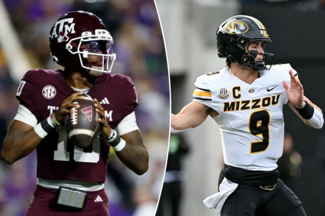 Previsão Texas A&M x Missouri: probabilidades, escolhas, melhor aposta para O quarterback do Texas A&M, Marcel Reed # 10, parece passar.