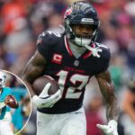 Tua Tagovailoa em ação pelos Golfinhos no dia 30 de outubro de 2025.