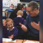 Primeiro-ministro do Reino Unido lidera aula de dança '6-7'