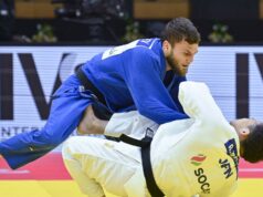 Primeiro título para o judoca russo desde que o status de neutro foi suspenso Primeiro título para o judoca russo desde que o status de neutro foi suspenso