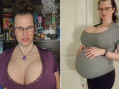 Professora do ensino médio de Baltimore sob ataque por postagem de barriga de gravidez falsa e peitos enormes Professora do ensino médio de Baltimore sob ataque por postagem de barriga de gravidez falsa e peitos enormes