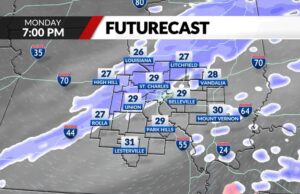 Quanta neve St. Louis pode esperar na segunda-feira? Quanta neve St. Louis pode esperar na segunda-feira?