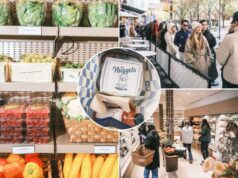 Que crise de acessibilidade? Os nova-iorquinos fazem fila por horas para pagar US$ 12 pelas uvas e US$ 65 pelo azeite na nova e moderna mercearia gourmet Meadow Lane Que crise de acessibilidade? Os nova-iorquinos fazem fila por horas para pagar US$ 12 pelas uvas e US$ 65 pelo azeite na nova e moderna mercearia gourmet Meadow Lane