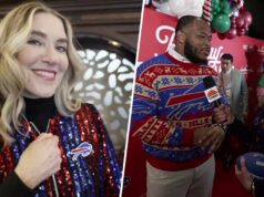 Quinn Daly, irmã de Carson e Hallmark Superfan, vai para a estreia mágica do filme ‘Bills Love Story’ Quinn faz um tour por East Aurora, Nova York.