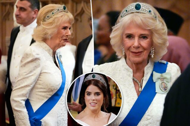 Rainha Camilla apoia Princesa Eugenie com escolha surpreendente de tiara em meio ao escândalo de Andrew

