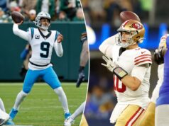 Rams x 49ers, Saints x Panthers: probabilidades da semana 10 da NFL, escolhas O quarterback do Carolina Panthers, Bryce Young (9), lança um passe contra o Green Bay Packers.